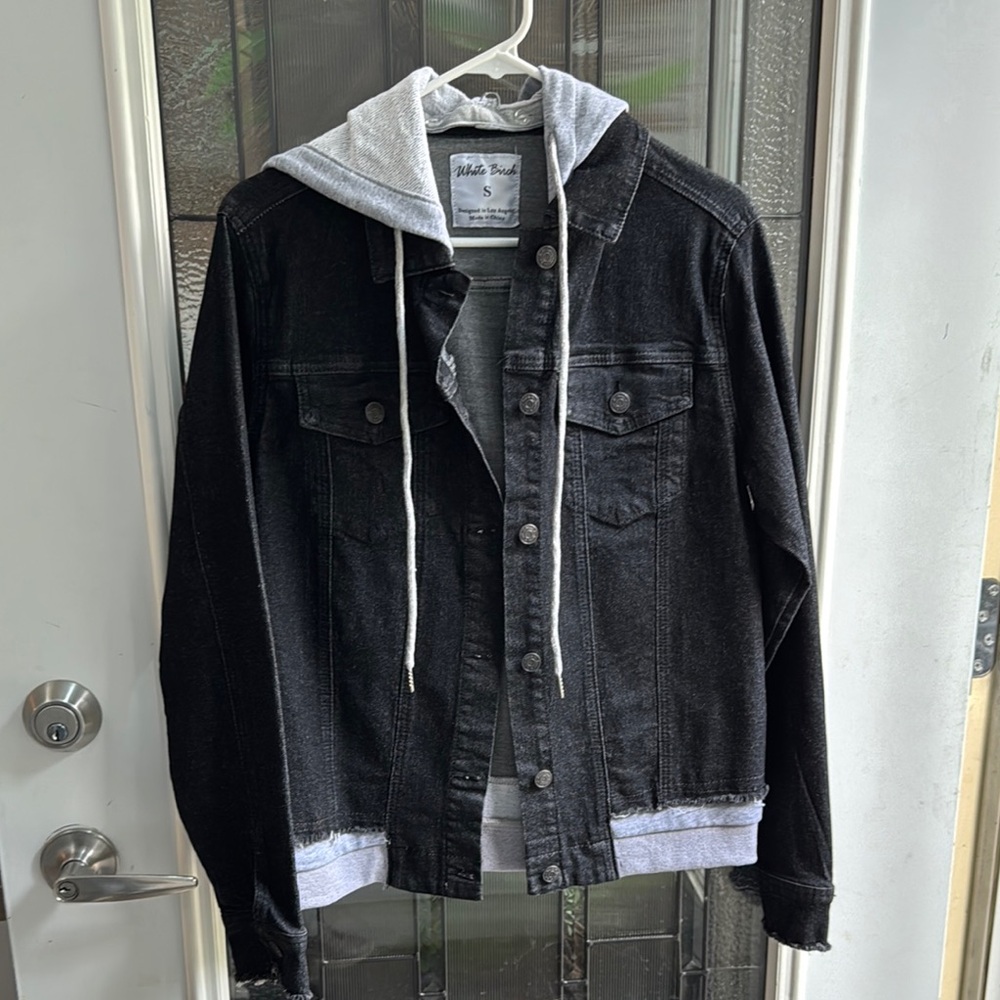 White Birch Black and Gray Lightweight Shirt Jacket